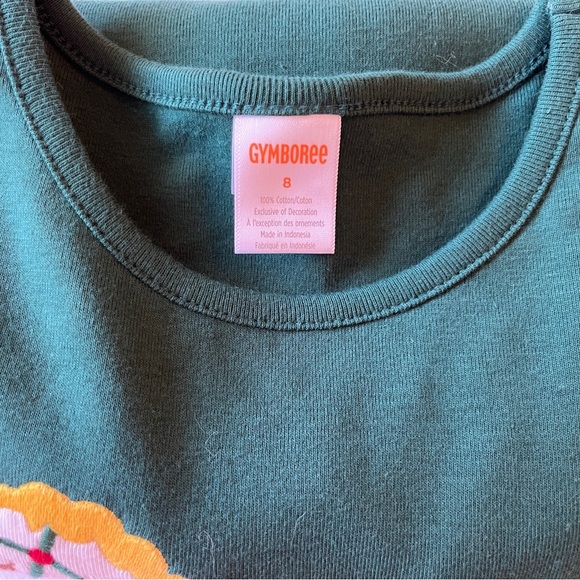 Gymboree Girls Long Sleeve Tee Green Size 8 Rocking Horse Appliqué NWT Holiday - Picture 7 of 7